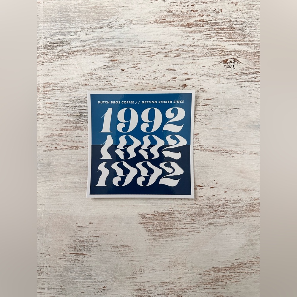 1992 Dutch Bros Sticker